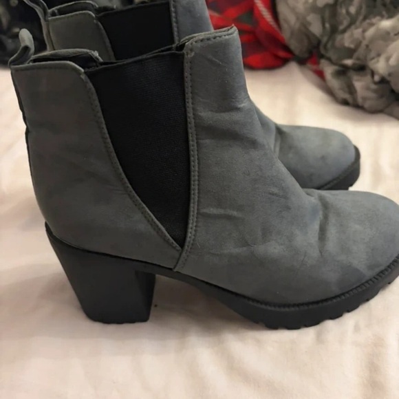 Boots Shoes - Boots Charcoal Ankle Booties